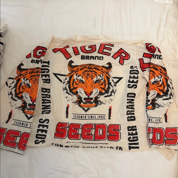 Tiger Print Linen Rice Sack Jacket - Picture 4 of 4